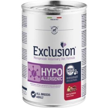Exclusion Hypoallergenic All Breeds goat & potato 400 g kép