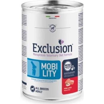 Exclusion Mobility All Breeds pork & rice 400 g kép