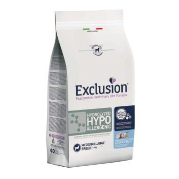 Exclusion Monoprotein Vet Diet Hypoallergenic Medium&Large Breed (>10kg) száraz kutyatáp - hidrolizált hal & kukorica keményítő 2 kg kép