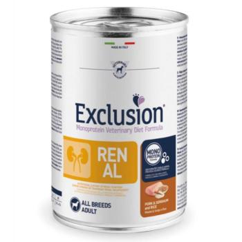 Exclusion Monoprotein Vet Diet Renal All Breeds kutyakonzerv - sertés, cirok & rizs 400 g kép