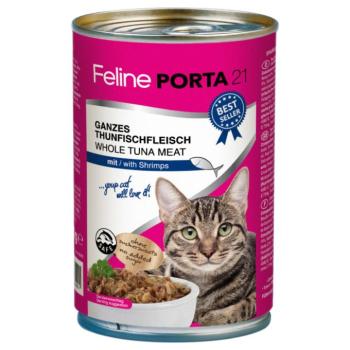 Feline Porta 21 - 6 x 400 g - Tonhal & garnélarák kép