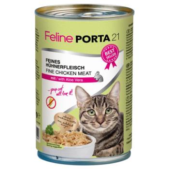 Feline Porta 21 gazdaságos csomag - 24 x 400 g - Csirke & aloe vera kép