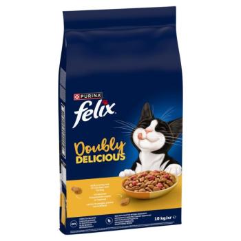 Felix Doubly Delicious száraz macskatáp - csirke, pulyka, cékla 10 kg kép