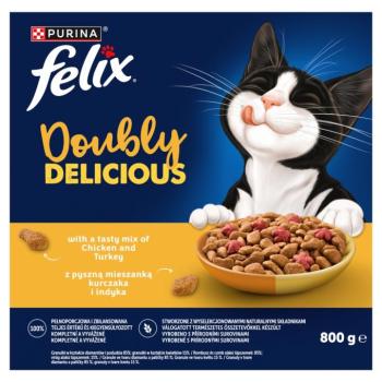 Felix Doubly Delicious száraz macskatáp - csirke, pulyka, cékla 800 g kép