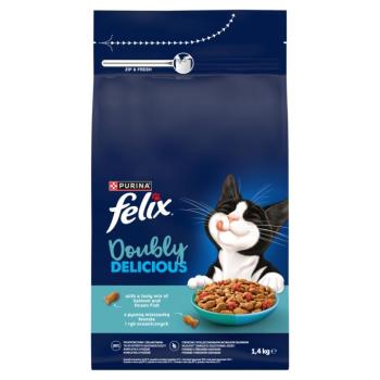 Felix Doubly Delicious száraz macskatáp - lazac, óceáni hal keverék, cékla 1,4 kg kép