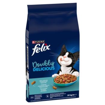Felix Doubly Delicious száraz macskatáp - lazac, óceáni hal keverék, cékla 10 kg kép