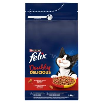 Felix Doubly Delicious száraz macskatáp - marha, csirke, cékla 1,4 kg kép