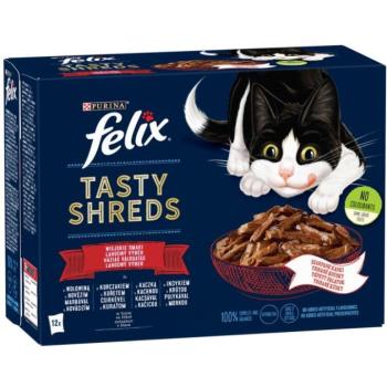 FELIX Tasty Shreds Homemade Selection in sauce 12x80 g kép
