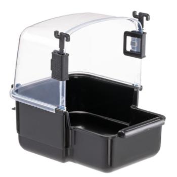 Ferplast madárfürdő papagájoknak, fekete - H 19 x Sz 23 x M 22 cm kép