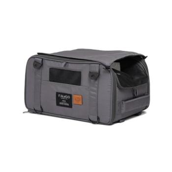 FIKAGO Utazóállat-hordozó kutya és macska számára Truffle Grey kép