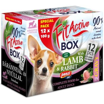 FitActive Fit-a-Box alutasakos kutyatáp - bárány & nyúl 12 x 100 g kép