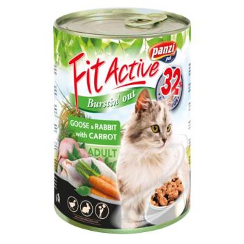 FitActive Goose & Rabbit konzerv macskáknak 6 x 415 g (308968) kép