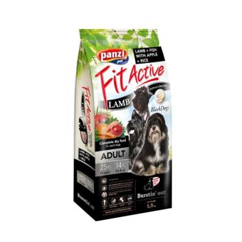 FitActive Hypoallergenic BlackDogs Lamb, Fish & Apple, Rice 1,5 kg (308562) kép
