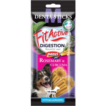 FitActive Hypoallergenic Denta-Sticks Digestion jutalomfalat kutyáknak - rozmaring & kurkuma M - 150 g kép