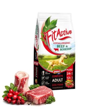 FitActiveNEXT PURE hipoallergén Beef-Rosehip száraz kutyatáp (marha, csipkebogyó) 12 kg kép