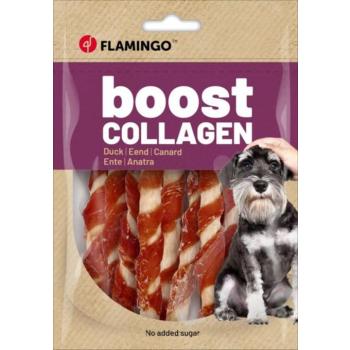 Flamingo Boost Collagen jutalomfalat kutyáknak - kacsa 80 g (8 x 12,5 cm rudacska) kép