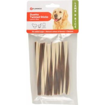 Flamingo Duetto Twisted Sticks bárány és rizs csavart rudak 12,5 cm 85 g