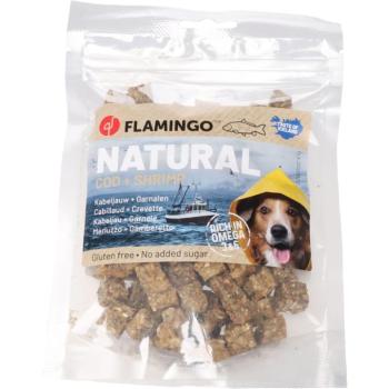 Flamingo Nature Snacks jutalomfalat kockák kutyáknak - tőkehal, garnélarák 75 g kép
