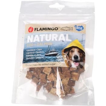 Flamingo Nature Snacks jutalomfalat kockák kutyáknak - tőkehal, lazac 75 g kép