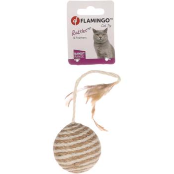 Flamingo tollas fonott labda macskáknak 1 db kép