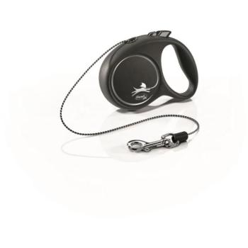 Flexi Black Design zsinóros XS 3 m 8 kg fekete/ezüst kép