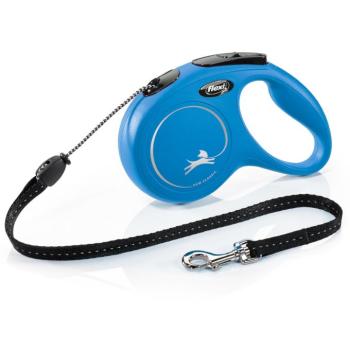 flexi Classic kötélpóráz kutyáknak, kék, M méret, 5m, max. 20kg kép