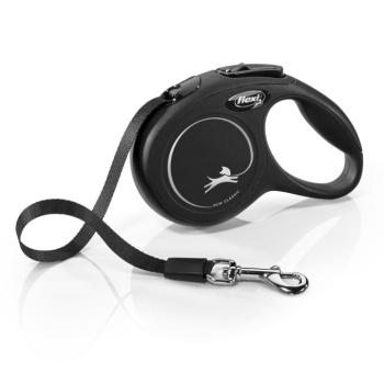 flexi Classic szalagpóráz kutyáknak, fekete, L méret, max. 50kg kép