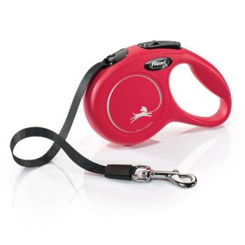 flexi Classic szalagpóráz kutyának, piros, XS, 3m, max. 12kg kép