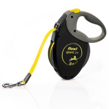 flexi Giant szalagpóráz kutyáknak, fekete/neonsárga, M méret kép