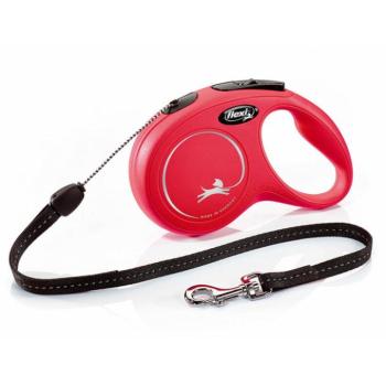 Flexi New Classic zsinóros S 8 m 12 kg piros kép
