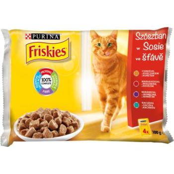 Friskies Chicken/beef/lamb/duck in sauce 4x85 g kép