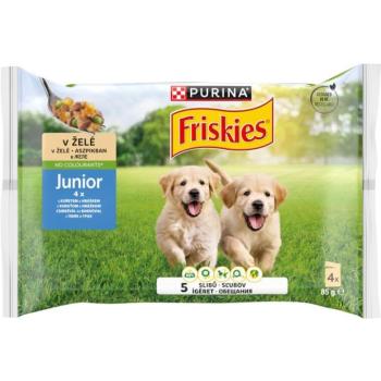 Friskies Junior chicken & peas 4x85 g kép