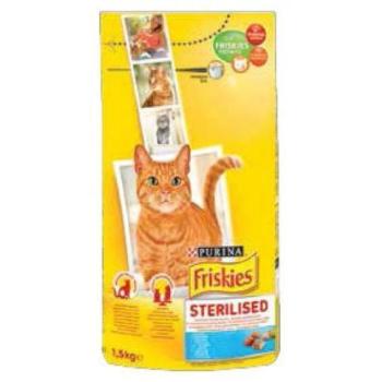 Friskies Sterilised salmon & vegetables 1,5 kg kép