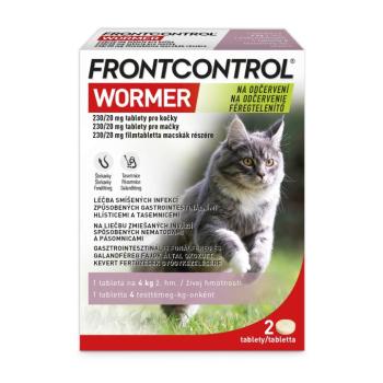 FrontControl Wormer féreghajtó tabletta macskák részére 2 x 1 db tabletta kép