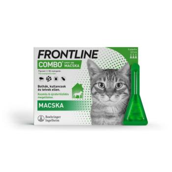 Frontline Combo rácsepegtető oldat macskáknak és vadászgörényeknek 3 pipetta kép