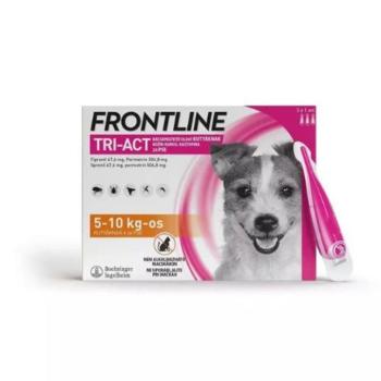 Frontline Tri-Act Rácsepegtető oldat kutyáknak 5-10kg 3X kép