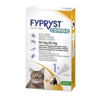 Fypryst Combo rácsepegtető oldat macskák és vadászgörények számára 5 x (1 x 0,5 ml) kép