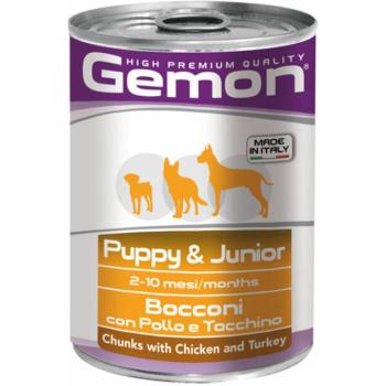 Gemon Puppy & Junior Chicken and Turkey 415 g kép