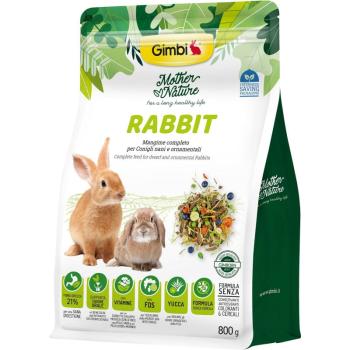 Gimbi Mother Nature Rabbit - állateledel nyulak számára 800 g kép