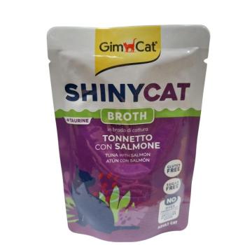 GimCat Shinycat nedves eledel macskáknak - tonhal, lazac 70 g kép