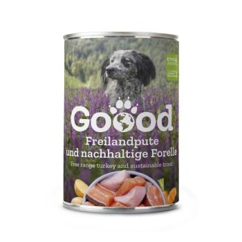 Goood Senior Freilandpute & Nachhaltige Forelle - pulykás és pisztrángos konzerv 6 x 400 g kép