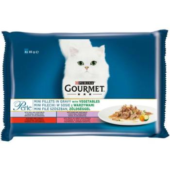 Gourmet Perle Mini filé borjúval, vaddal, marhával, pisztránggal 4 x 85 g kép