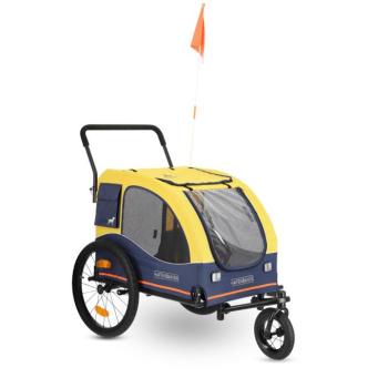 HAFENBANDE Cabby L kerékpáros kutyaszállító utánfutó két kuplunggal - H155 x Sz74 x M103 cm / 45kg-ig kép