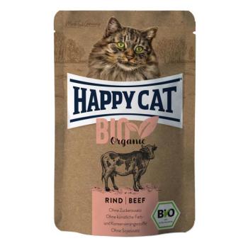 Happy Cat Bio Organic alutasakos eledel - Marha 6 x 85 g kép