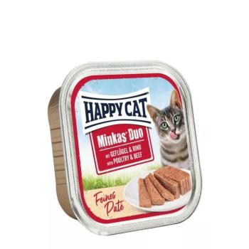 Happy Cat Minkas Duo - Baromfi és marha 16 x 100 g kép