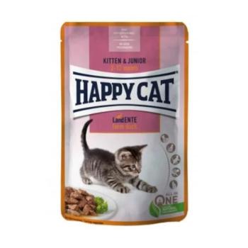 Happy Cat Pouch Szósz Kitten-Junior Kacsa 85g kép