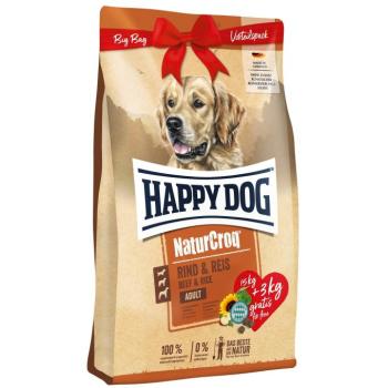 Happy Dog NaturCroq Adult Rind & Reis - Marha & rizs 15 + 3 kg ajándék! kép