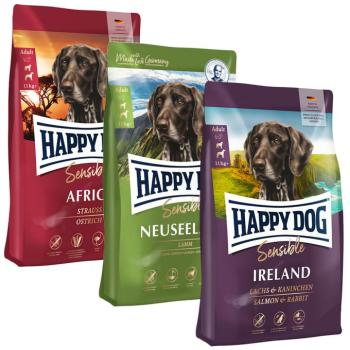 Happy Dog Supreme kulináris világkörüli út, 3 x 4 kg - Africa, Neuseeland, Irland