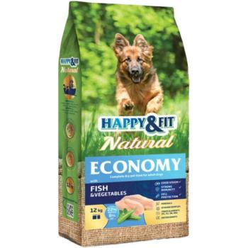Happy&Fit Natural Economy Adult fish & vegetables 12 kg kép