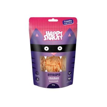 Happy Snacky Strips jutalomfalat macskáknak - csirke 80 g